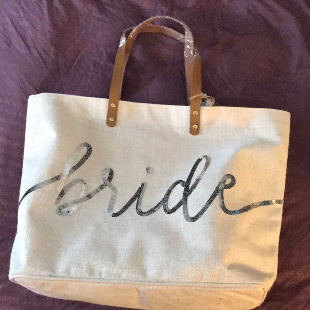 Bride beach bag